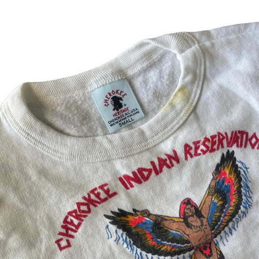 Raw Revival: Vintage Cherokee Reservation NC Cropped Tee