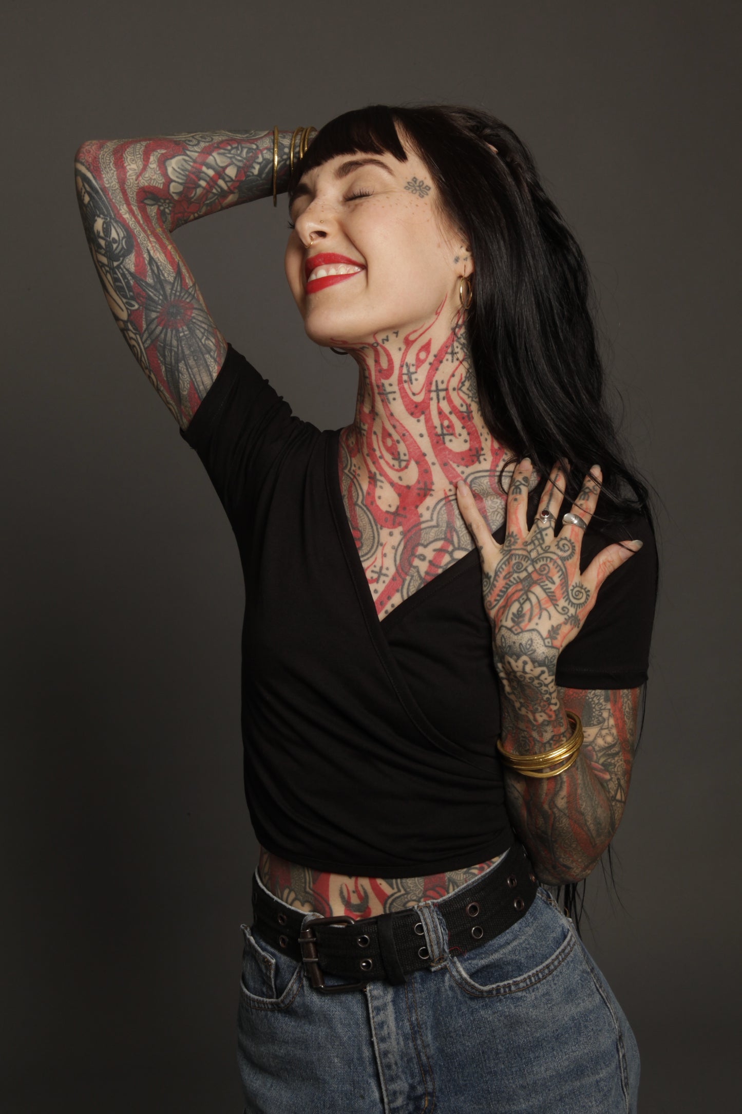 Classic Apparel: Wrap Top (Black)