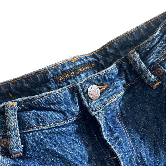 The Perfect Nudie Jeans with a Red Flame