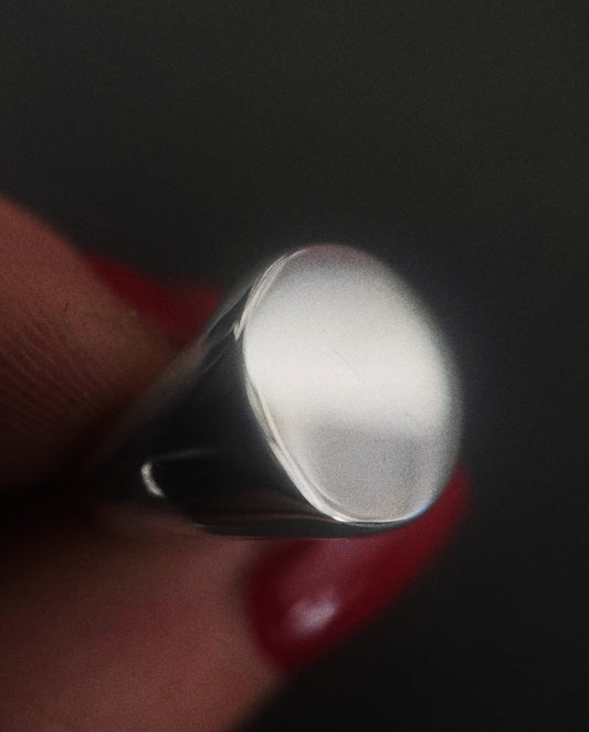 Traditional Plain Signet Ring (Small)