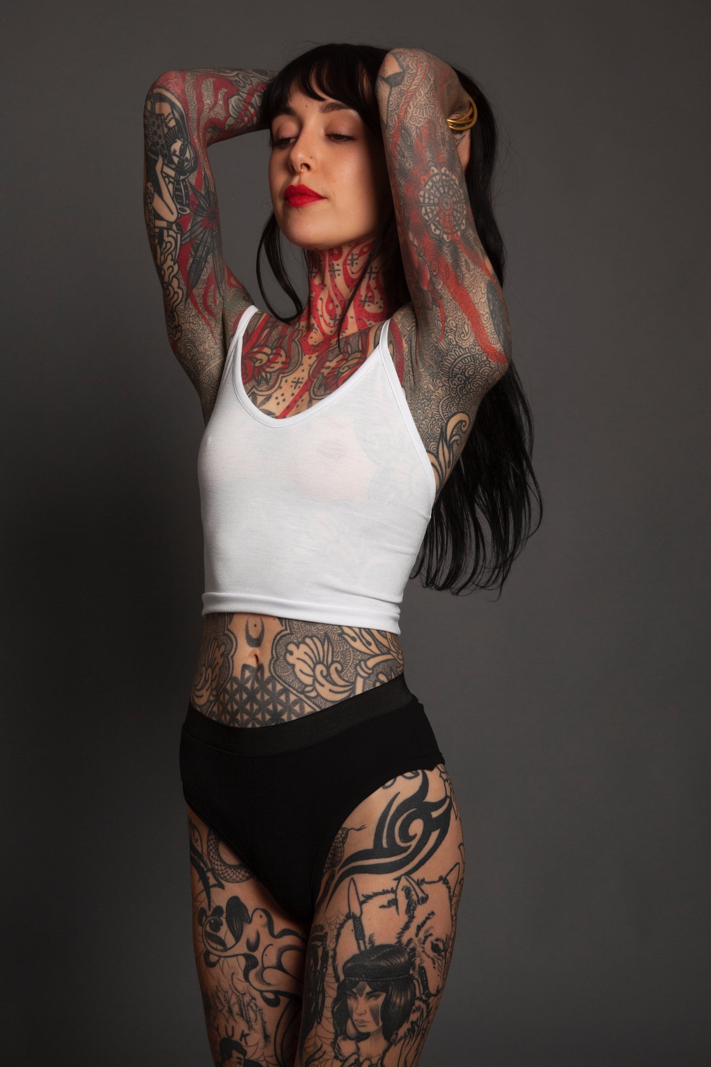 Classic Apparel: Black & White Underwear Set