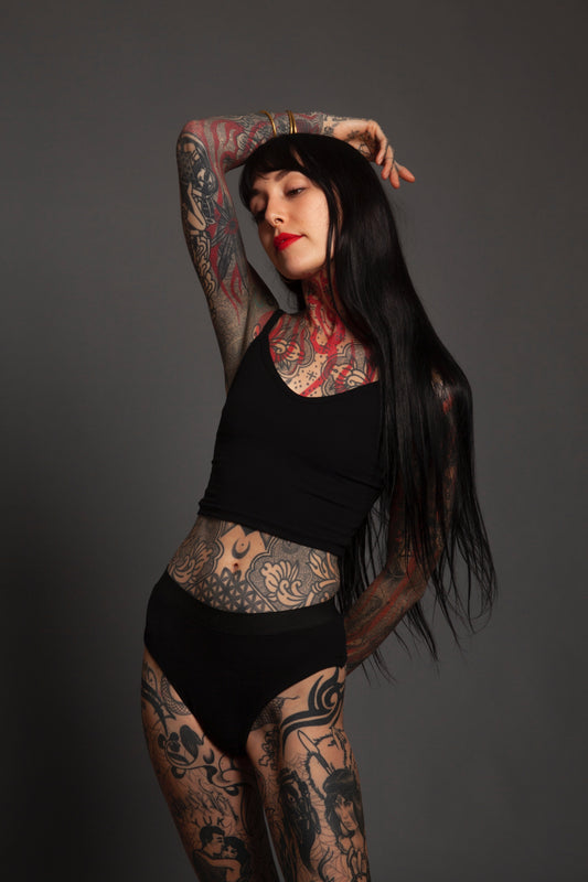 Classic Apparel: All Black Underwear Set