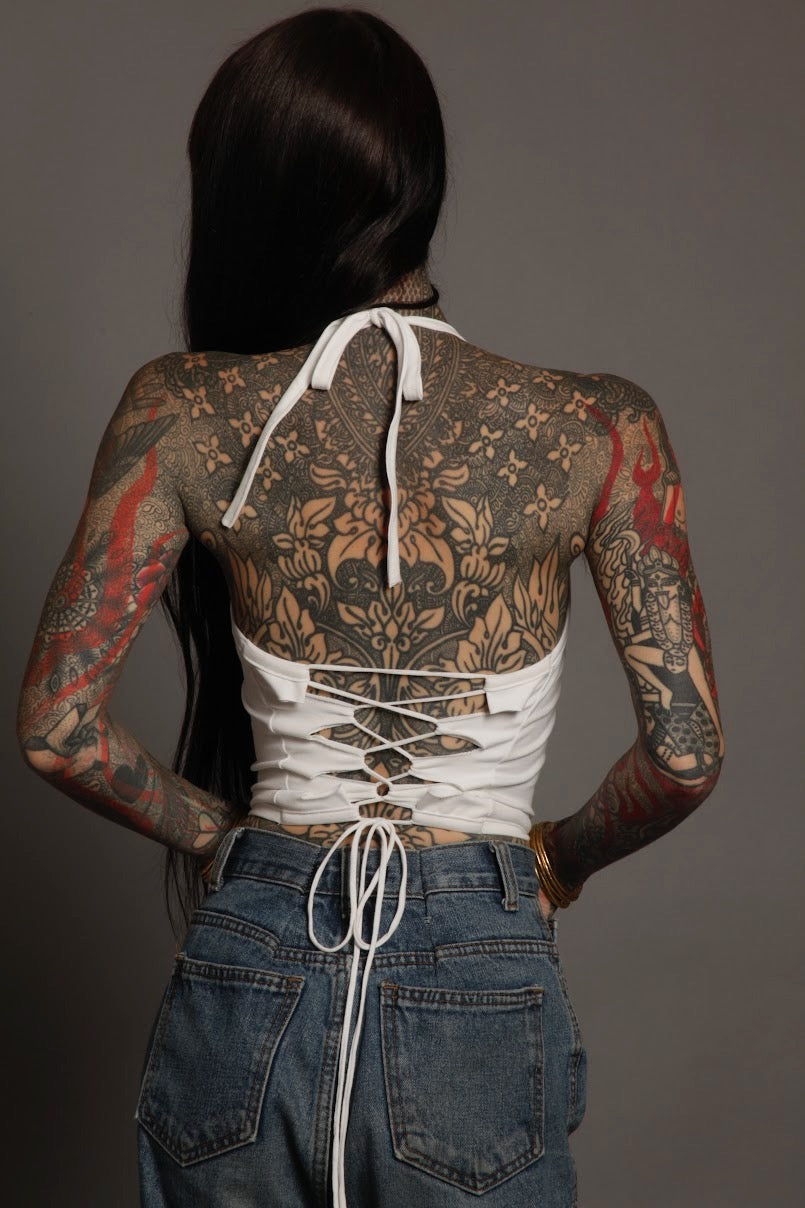 Classic Apparel: White Halter