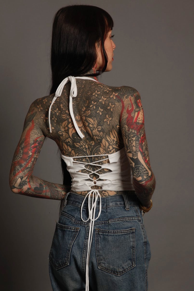 Classic Apparel: White Halter