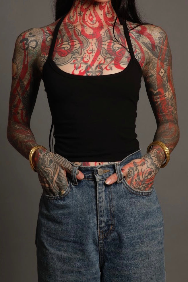 Classic Apparel: Black Halter