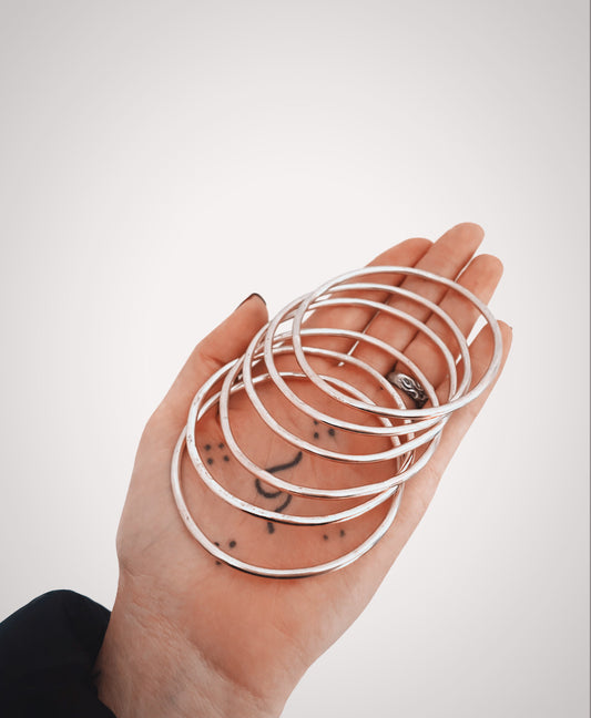 "Children of The Sun" Bangle (Sterling Silver)