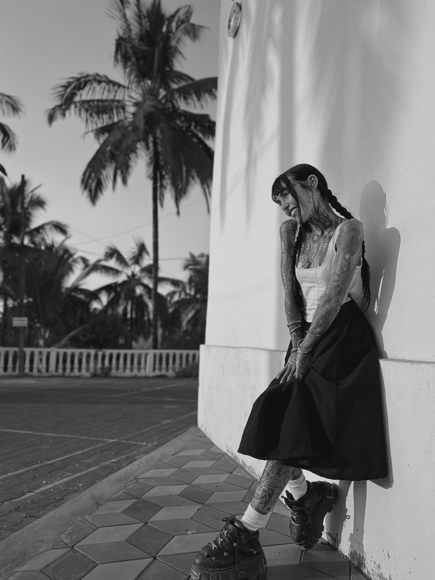 Classic Apparel: "Sweetheart" Dress (White and Black)