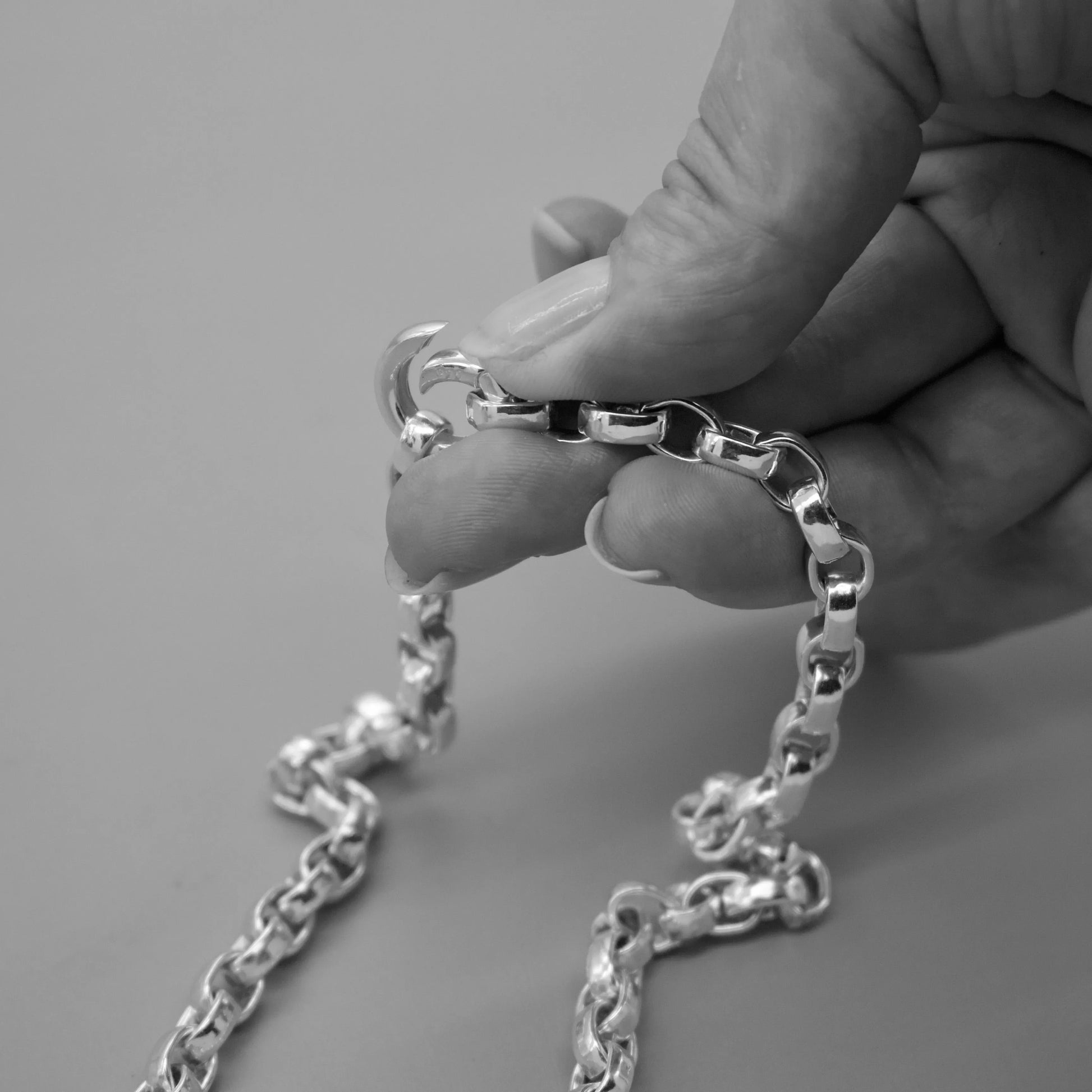 Charm Chain I - Heavy Oval Link Interchangeable Charm Loop Chain - Silver, Yellow or Rose Gold Vermeil - Necklace The Serpents Club