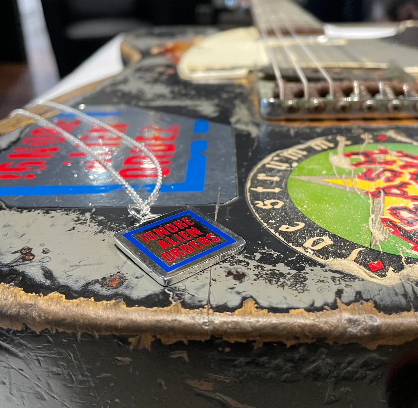 LOKI X JOE STRUMMER "Ignore Alien Orders" Necklace