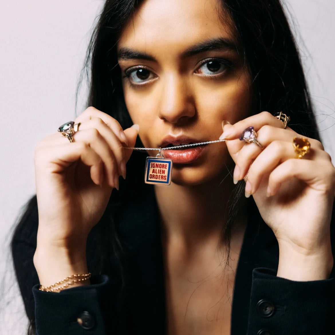 LOKI X JOE STRUMMER "Ignore Alien Orders" Necklace