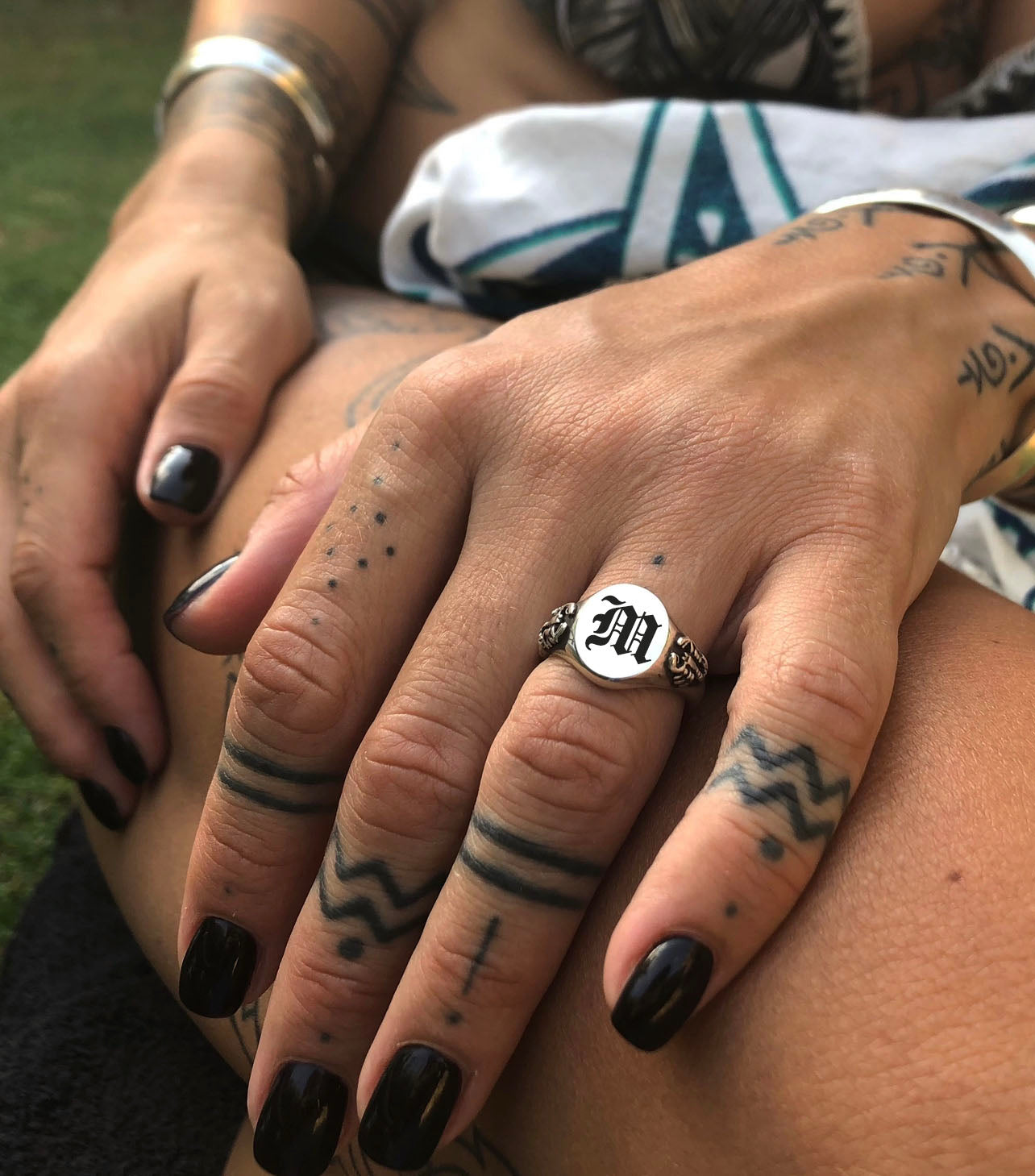 Small Scorpion Signet Ring with Custom Engraving