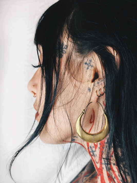 Plain Tribal Hoop Earrings