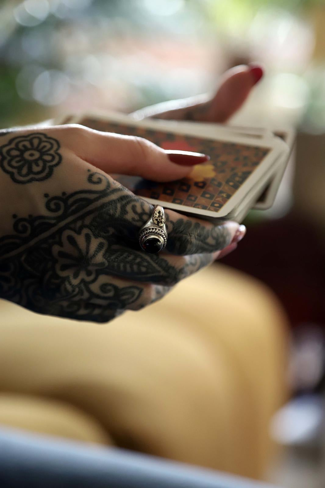 The Sacred Scorpion Ring With Garnet