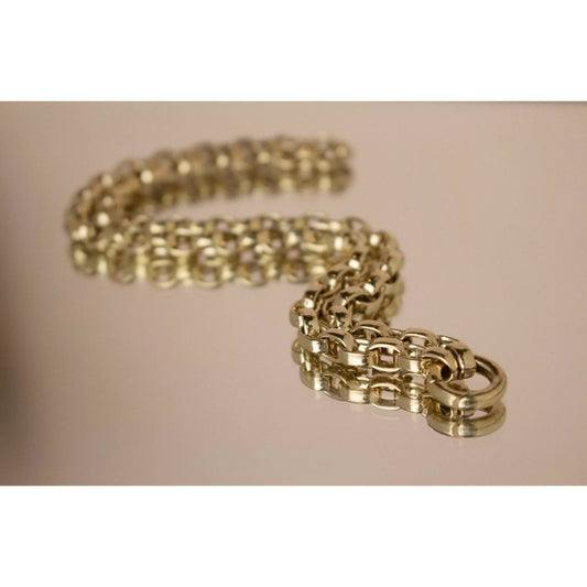 Charm Chain I - Heavy Oval Link Interchangeable Charm Loop Chain - Silver, Yellow or Rose Gold Vermeil - Necklace The Serpents Club