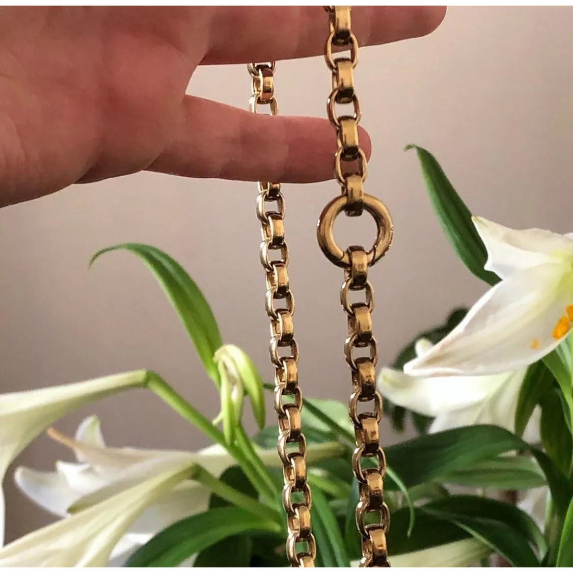 Charm Chain I - Heavy Oval Link Interchangeable Charm Loop Chain - Silver, Yellow or Rose Gold Vermeil - Necklace The Serpents Club