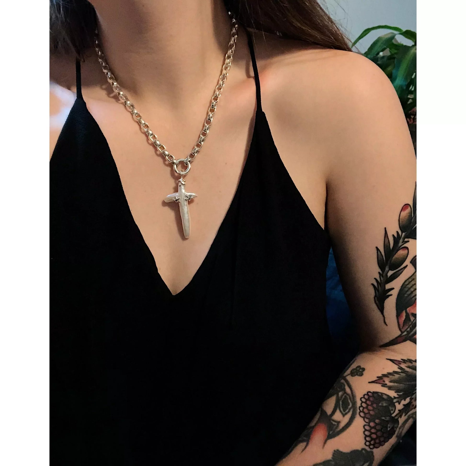 Charm Chain I - Heavy Oval Link Interchangeable Charm Loop Chain - Silver, Yellow or Rose Gold Vermeil - Necklace The Serpents Club