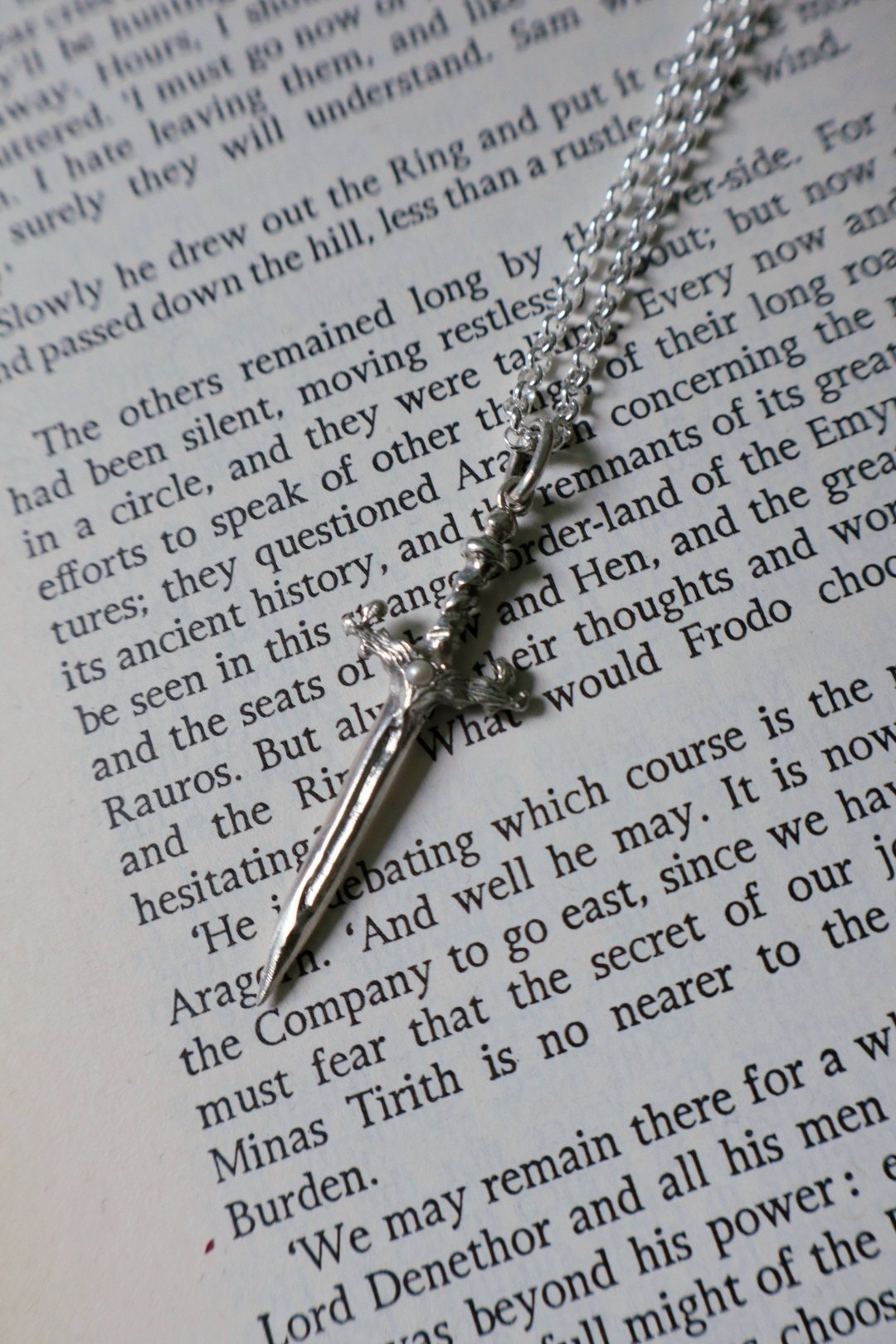 Elven Sword Pendant (With Pearl)