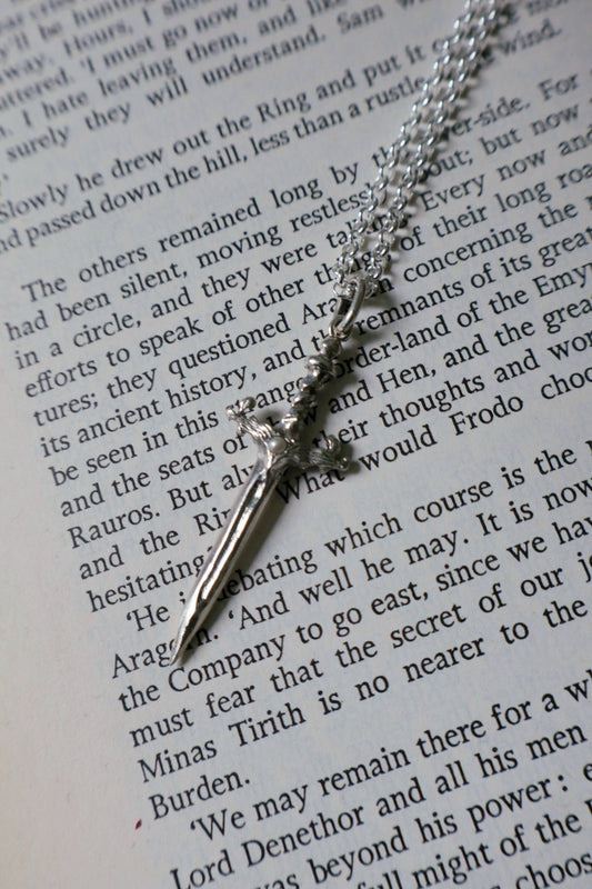 Elven Sword Pendant (With Pearl)