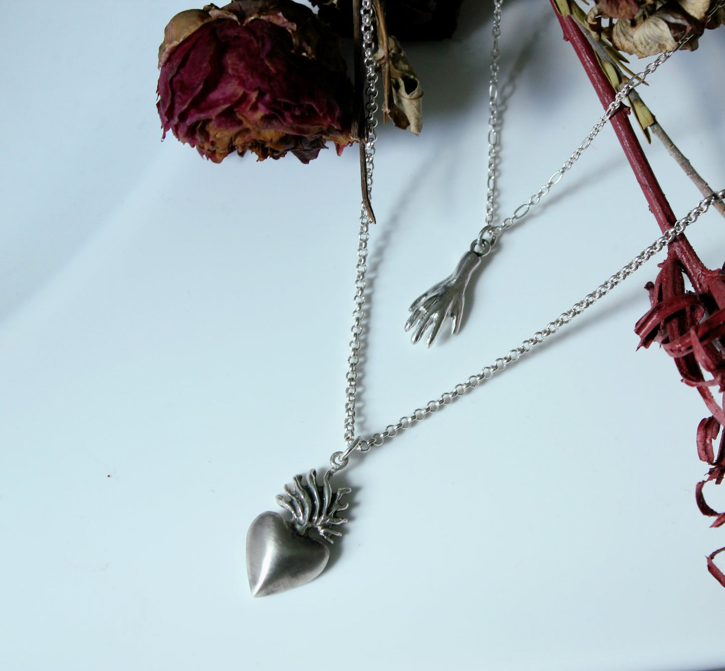 Flaming Heart Pendant (Large)