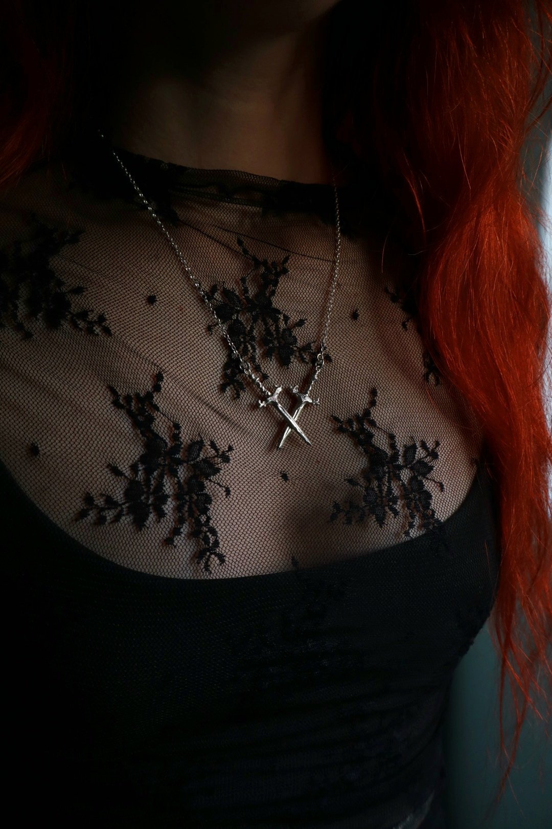 Crossed Swords Pendant