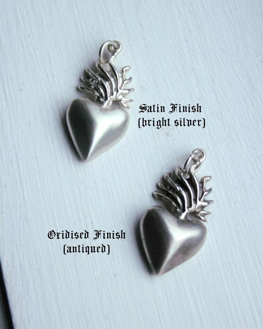 Flaming Heart Pendant (Large)