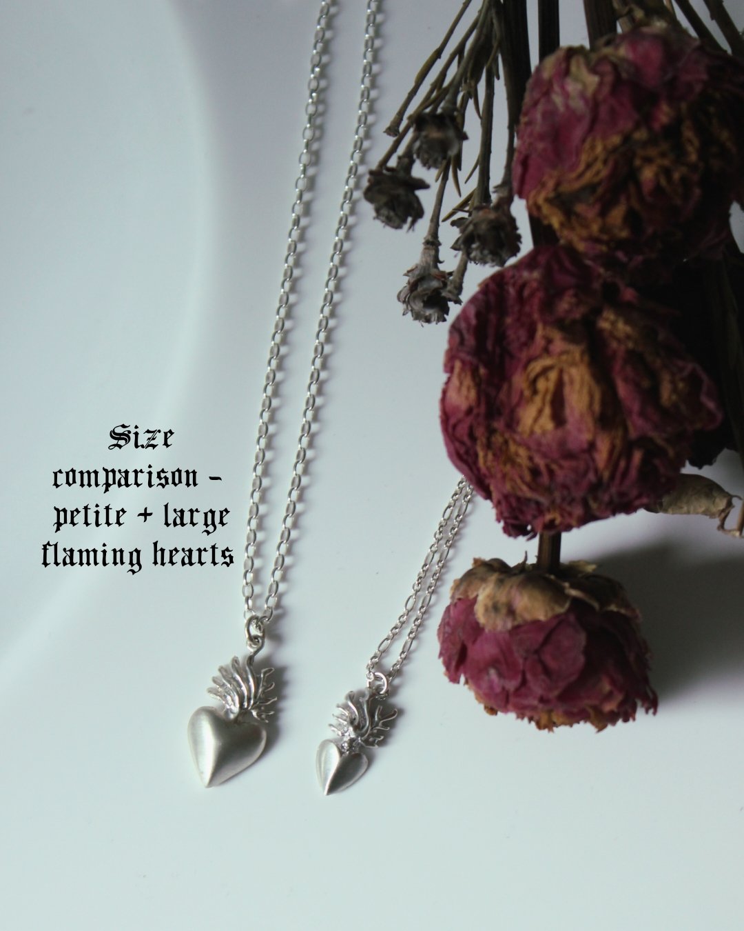 Flaming Heart Pendant (Large)