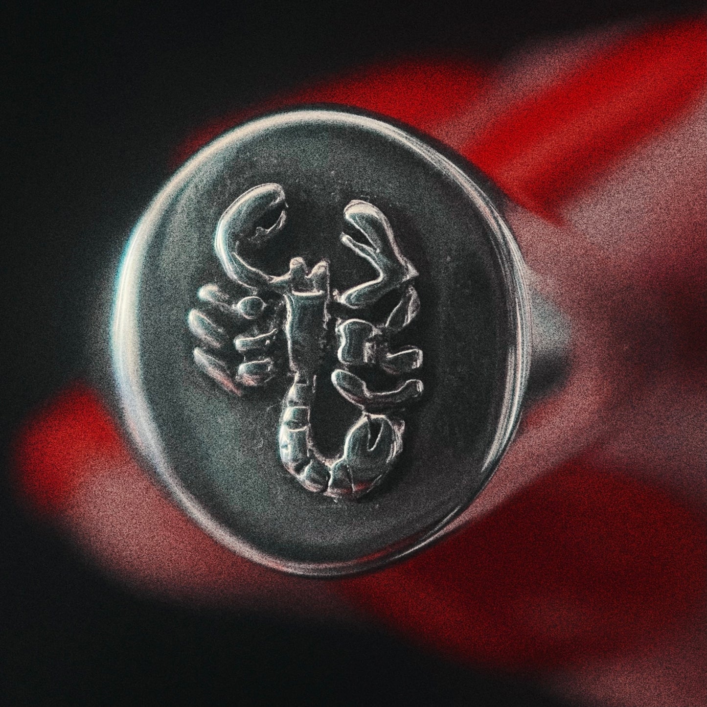 Silver Scorpion Signet Ring