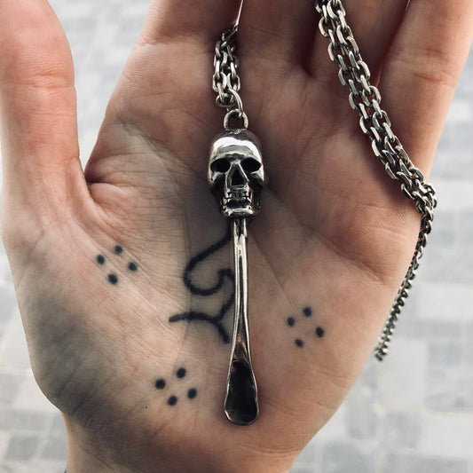 Skull Snuff Spoon