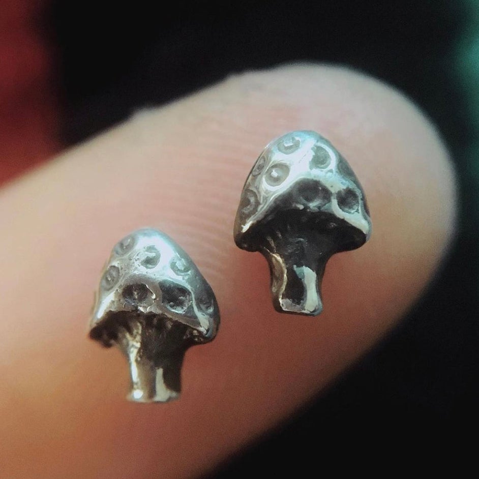 Micro Mushrooms Studs
