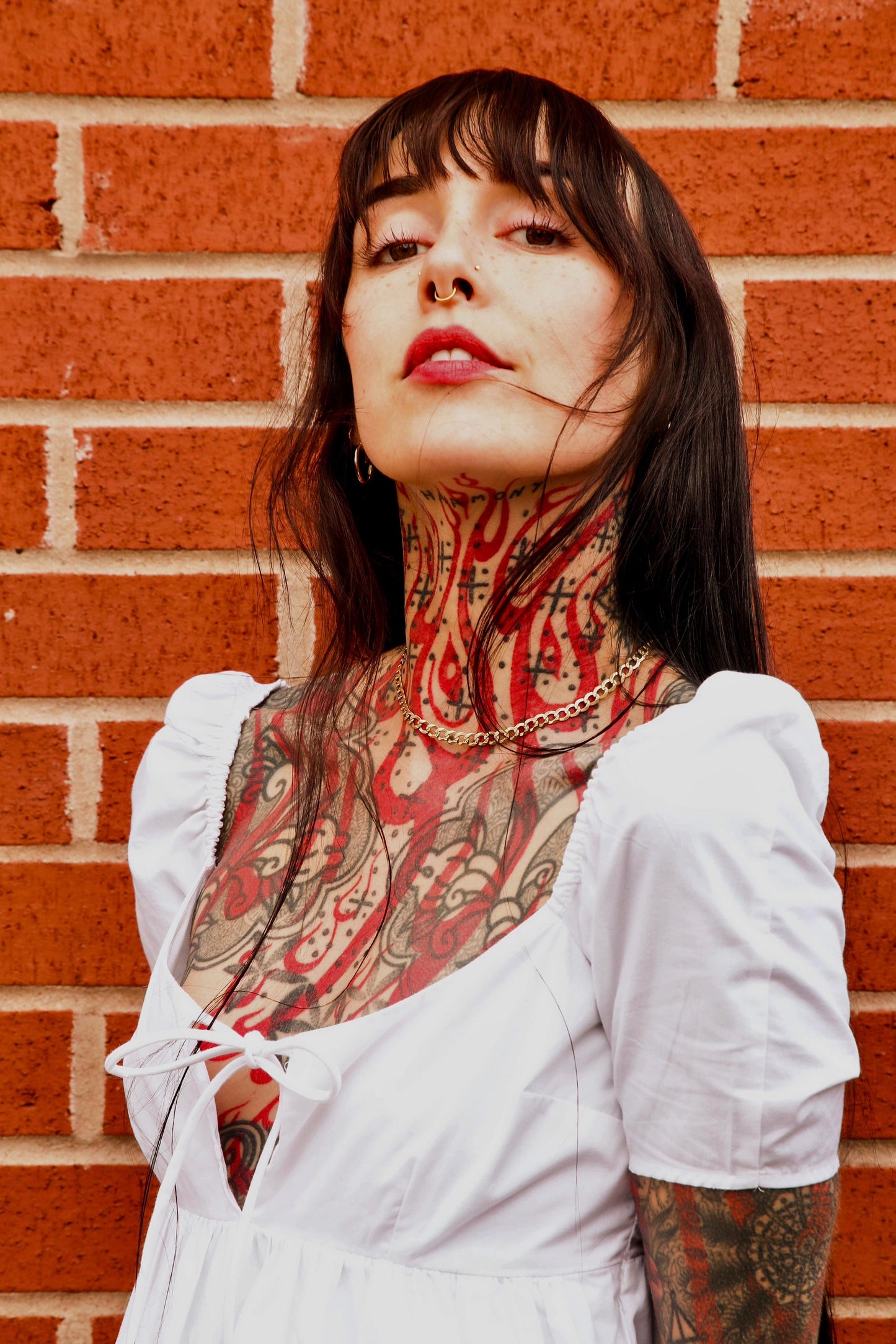 Classic Apparel: Baby Doll Dress in China White
