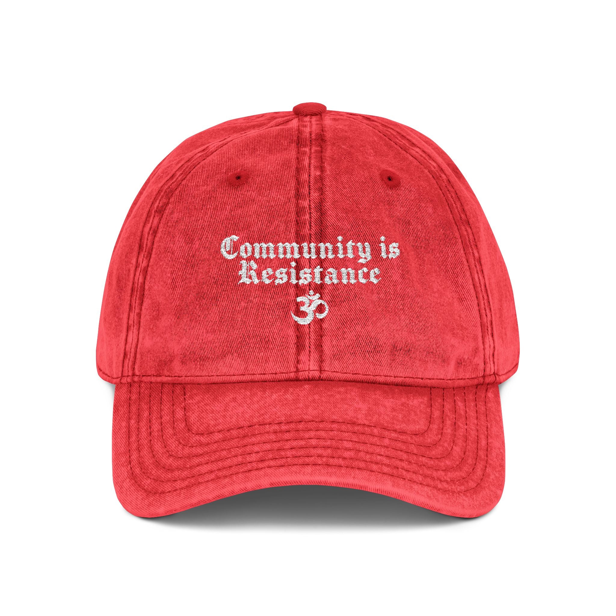 "COMMUNITY IS RESISTANCE" Embroidered Cap