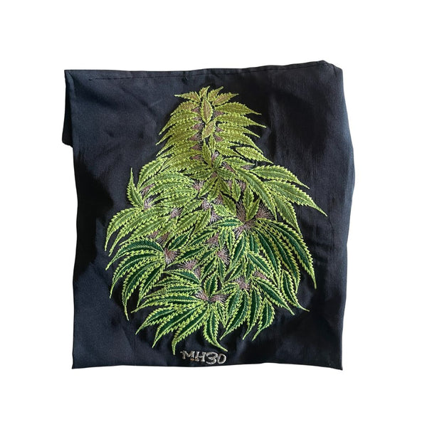 XL Vintage Embroidered Sativa Patch