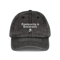 Community Is Resistance Embroidered Vintage Cap