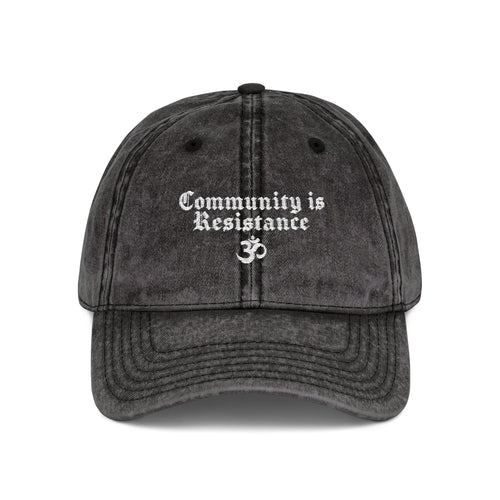 "COMMUNITY IS RESISTANCE" Embroidered Cap