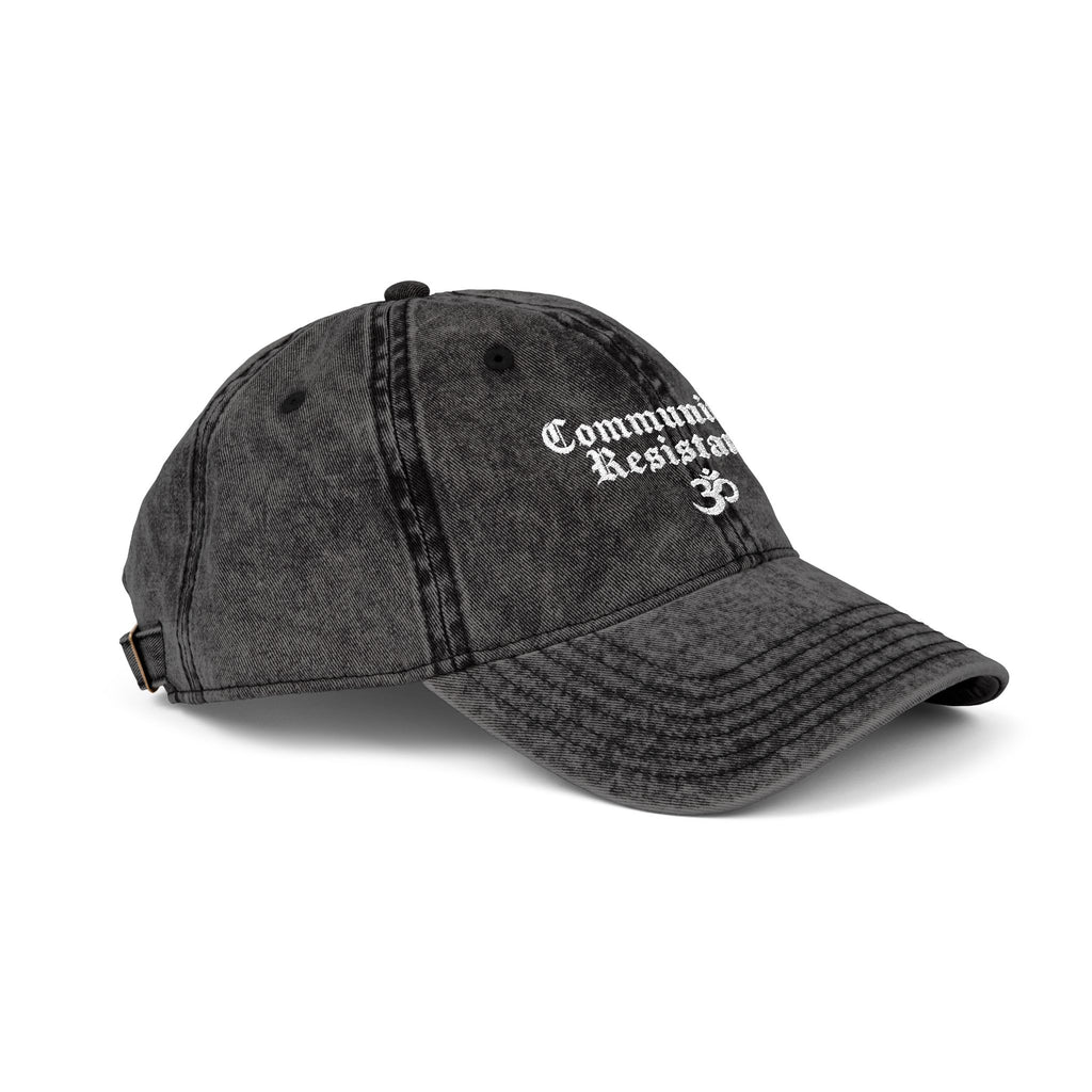Community Is Resistance Embroidered Vintage Cap