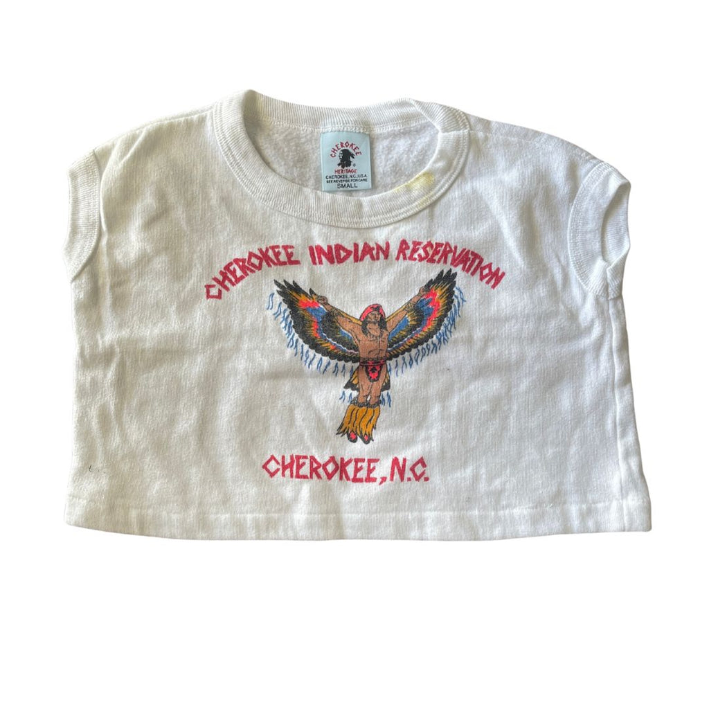 Raw Revival: Vintage Cherokee Reservation NC Cropped Tee