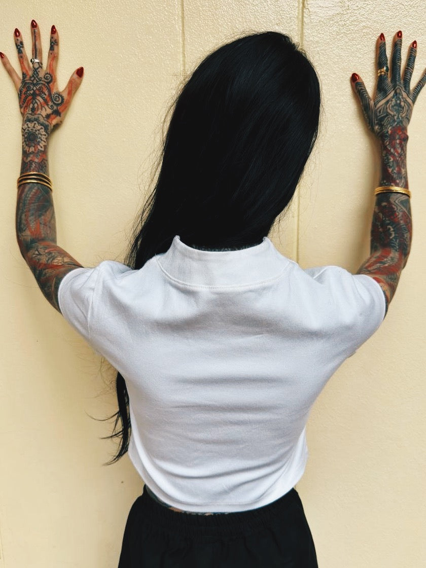 Cap Sleeve Tunic (White)