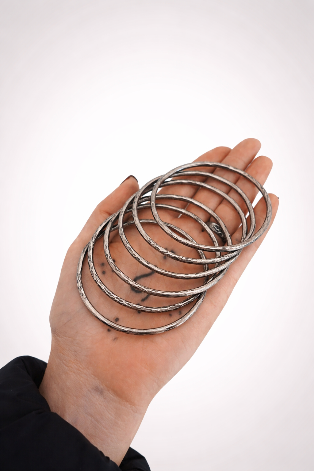 "Children of The Sun" Stacking Bangle (Sterling Silver)