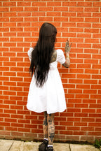 Baby Doll Dress in China White