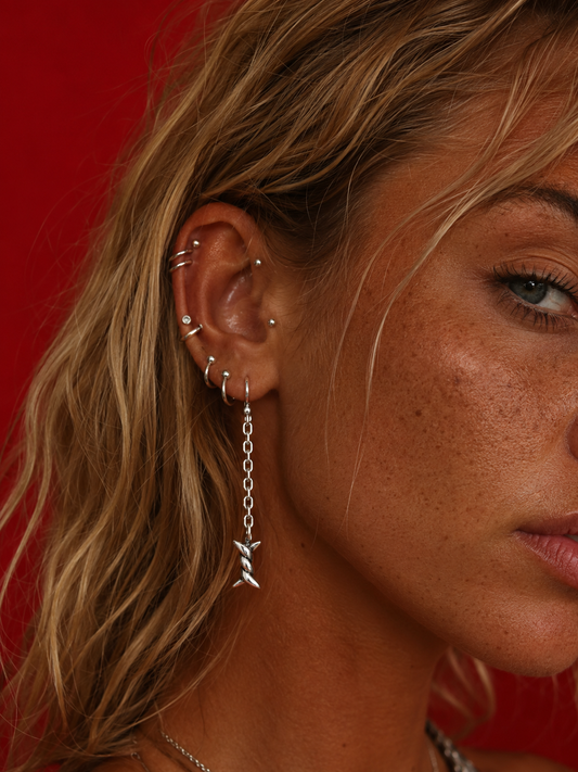 The Barbed Wire Drop Earrings