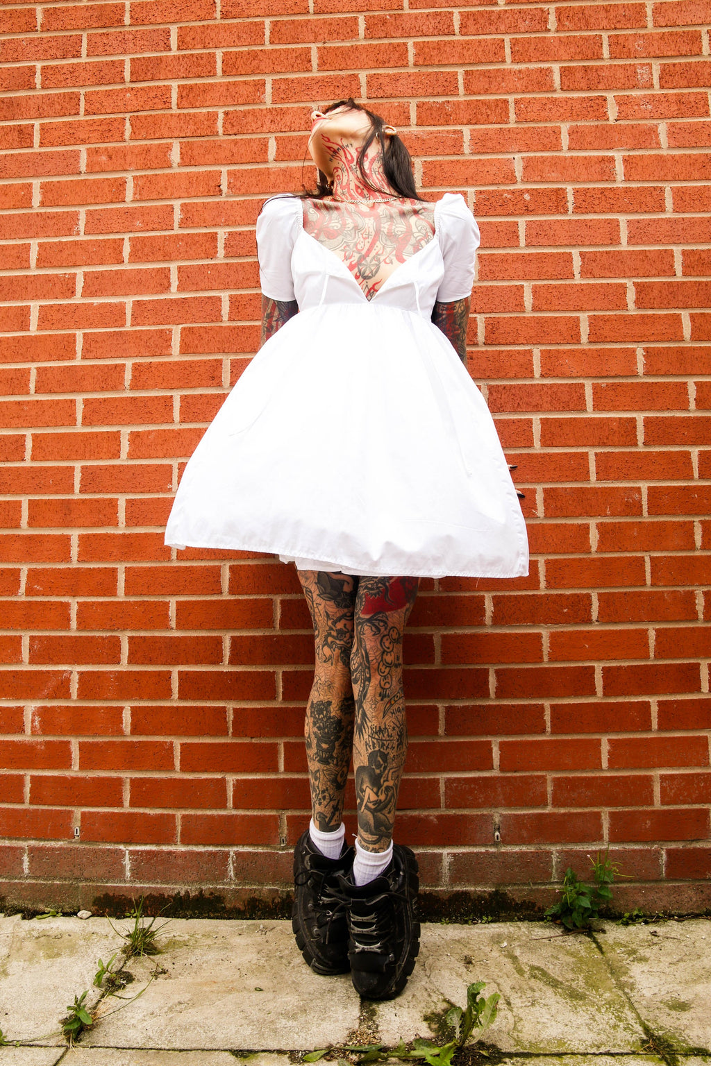 Baby Doll Dress in China White
