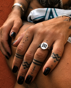 Small Scorpion Signet Ring with Initial Engraving