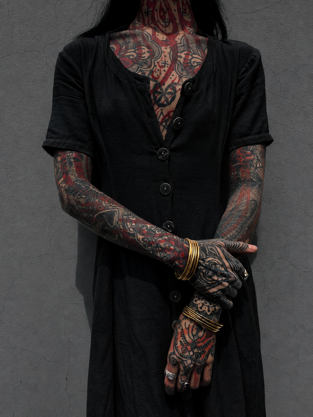 Classic Apparel: In Bloom Dress (Black)