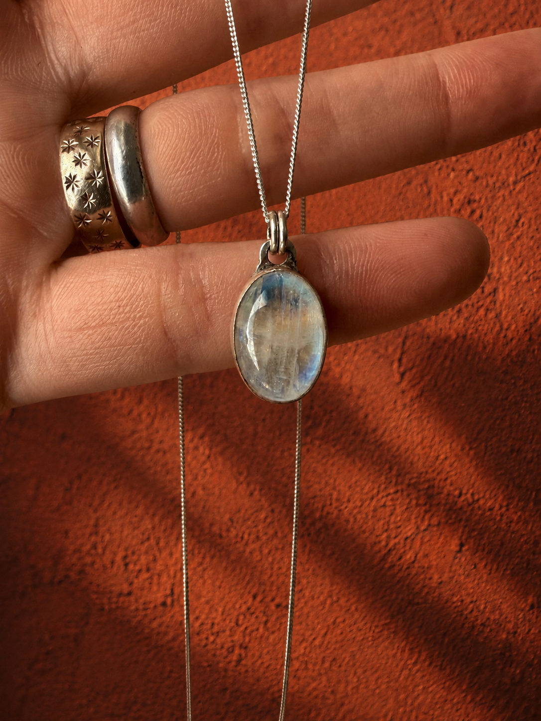 The Moonlight Pendant - Moonstone & Sterling Silver