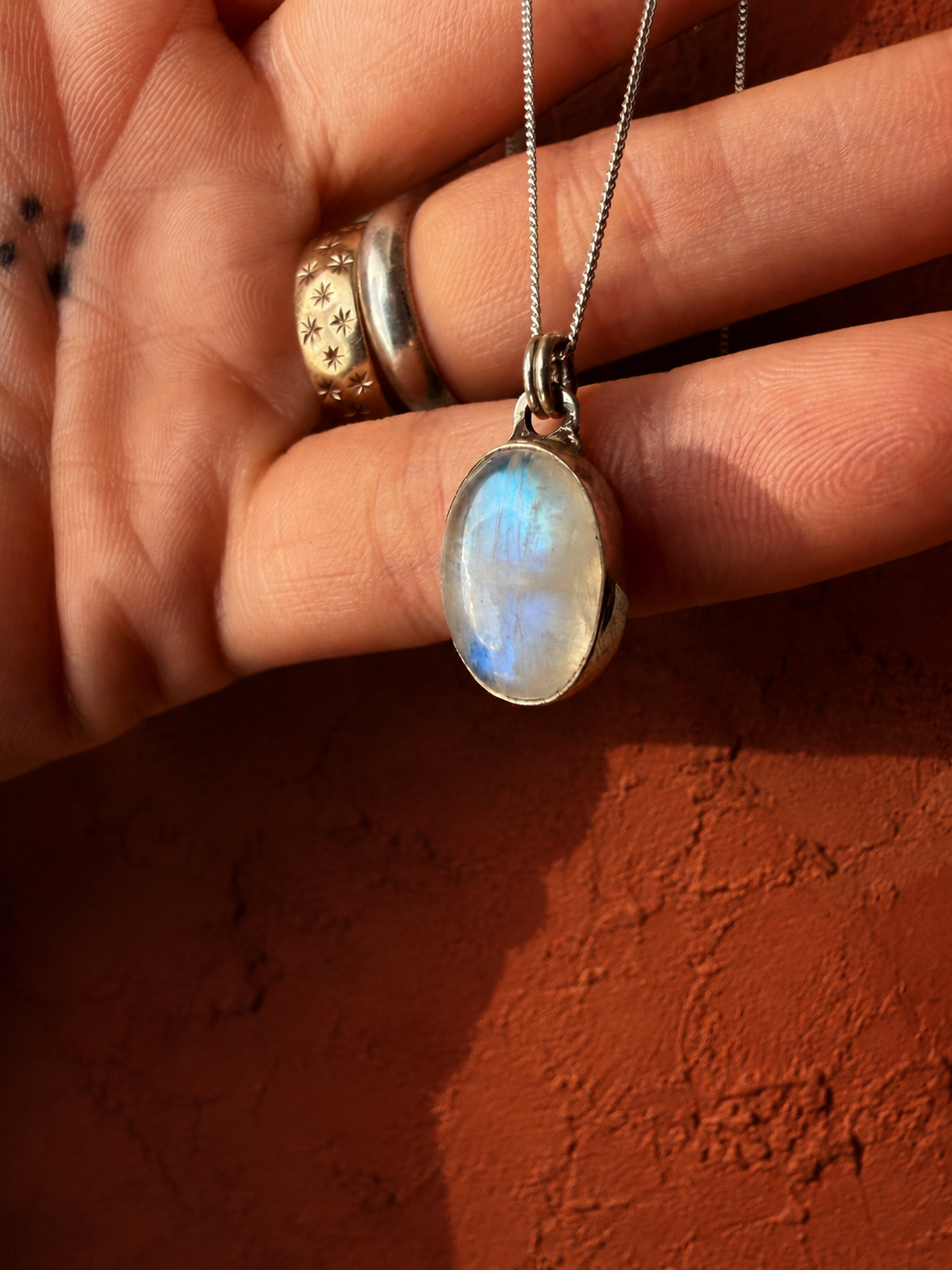 The Moonlight Pendant - Moonstone & Sterling Silver