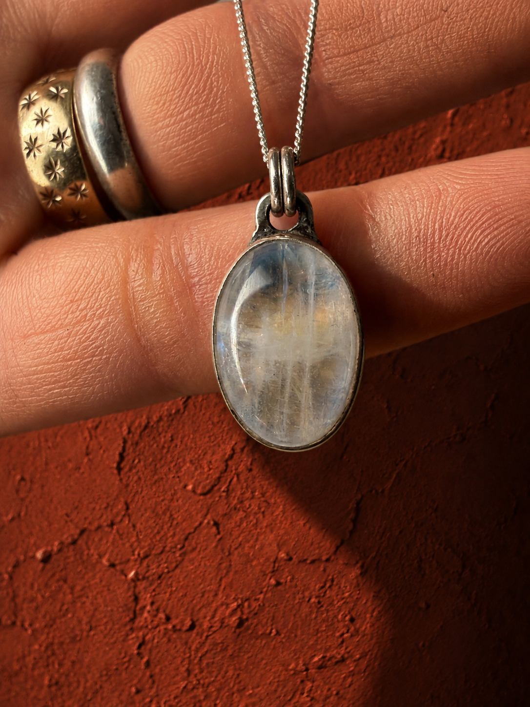The Moonlight Pendant - Moonstone & Sterling Silver