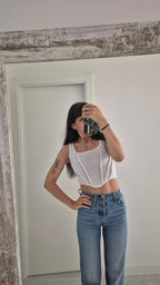 Soft White Corset Vest