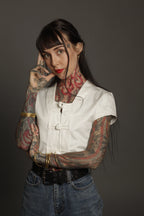 Cap Sleeve Tunic (White)