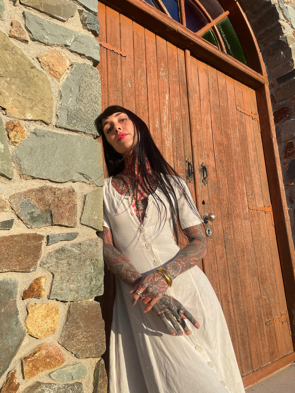 In Bloom Dress (Off White)