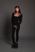 Form Fitting Jumpsuit With Thumbholes